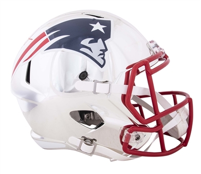 Tom Brady Signed New England Patriots Chrome Helmet (Tristar)